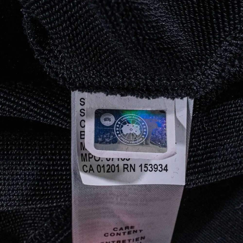 Canada Goose Huron Hoodie Black Medium Made In Italy Luxury Designer Pullover - Picture 8 of 16